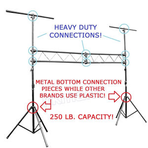 KKMARK אלומיניום <span class=keywords><strong>DJ</strong></span> נייד אור תאורה קבועה חצובה T בר עומד - Product Image 6