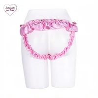 Nouvelle ceinture de chasteté rose en dentelle avec nœud, ceinture de maintien pénien avec verrouillage CB, ceinture de soutien Sissy, accessoires érotiques SM pour homme, jouet sexuel