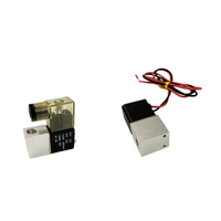 Vanne solénoïde électrique pneumatique en aluminium 1/4'' 12V CC 2 voies 2V025-08 normalement fermée à réponse rapide pour air, gaz, eau