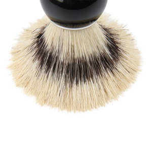 Brocha de afeitar Playboy de pelo de tejón puro con mango negro para afeitar la cara de los hombres - Product Image 3