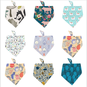 Bandana pour <span class=keywords><strong>chien</strong></span> en polyester durable avec impression de lettres personnalisées, <span class=keywords><strong>image</strong></span> de marque, bavoir réglable, écharpe, cadeau d'<span class=keywords><strong>anniversaire</strong></span>, tenue pour festival - Product Image 3