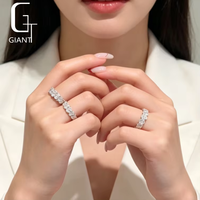 Bague en or véritable 14k/16k/18k avec diamant de laboratoire certifié IGI VVS pour femme, bijou élégant pour mariage