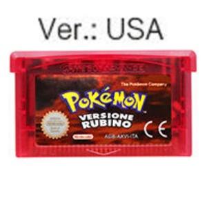 All in One Emerald Leaf Green RireRed Ruby Sapphire Plastic <b>Game</b> Cartridge for Gameboy - Product Image 4