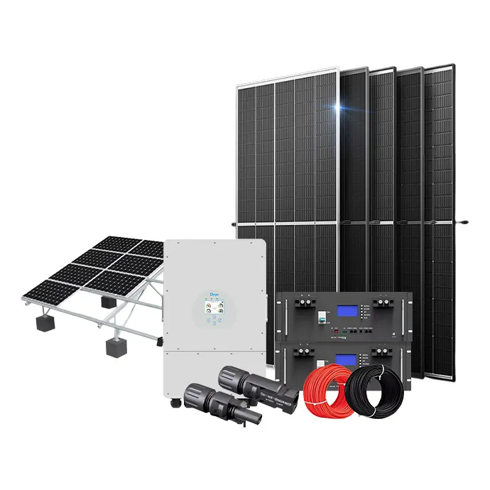 Rekabetçi fiyat 600w güneş enerjisi sistemi 5000w 5kw 6kw 8kw 10kw ev kullanımı güneş enerjisi enerji depolama sistemi