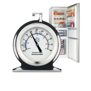 Dial Refrigerator Thermometer for Home Use with Hook and Panel Base  Wholesale Freezer Thermometer - China Fridge Thermometer, Refrigerator  Thermometer