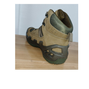 TSB07 Bottes tactiques mi-hautes en cuir de vache camouflage CP marron noir kaki, chaussures de randonnée - Product Image 4