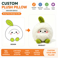 Coussin en peluche personnalisé blanc moelleux en forme de feuille, jouet en peluche doux, jouets Kawaii pour enfants, poupées au design mignon, peluches