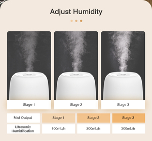 RUNAL App pengendali jarak jauh aromaterapi Difuser dan minyak esensial penyebar Aroma ultrasonik pelembap udara dengan 7 lampu warna-warni - Product Image 4