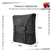 Sac de rangement AMBULL FACTORY pour bois et équipement de récupération, sac poubelle pour pneu de secours extérieur