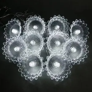 Bruiloft Rekwisieten Zonnebloem Kroonluchter Kristal Acryl Lichtgevende Lamp Transparante Decoratie