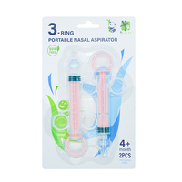 Bouteille d'irrigation nasale portable en silicone à 3 anneaux pour bébés, idéale pour les voyages (vente en gros)