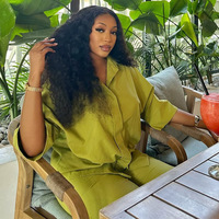 Ensemble de chemises africaines pour femmes, vêtements d'été, nouveau style, taille plus, chemise ample et pantalon, ensemble deux pièces
