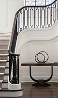 Colliers de balustrade carrés en métal creux avec panier pour décoration intérieure