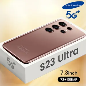 Factory price latest version S23 ultra cell phone 7.3 inch6800mah battery original Mobile phone multi language WIFI BT FM GPS
