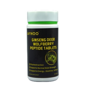 Jayhoo tablet Herbal <span class=keywords><strong>Ginseng</strong></span> rusa Wolfberry, suplemen peptida untuk penguat daya dewasa dan peningkatan tahan lama 60 Hitungan - Product Image 1