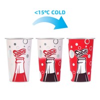 Gobelets personnalisés à changement de couleur 600 ml, tasses réutilisables en métal aluminium, gobelet à bière personnalisé pour la publicité