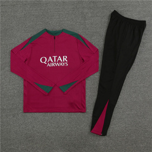 Tuta da Allenamento Paris con Mezza Zip, Completo da <span class=keywords><strong>Calcio</strong></span>, Abbigliamento per Allenamento Calcistico, Giacca da <span class=keywords><strong>Calcio</strong></span> con Logo della <span class=keywords><strong>Squadra</strong></span> - Product Image 6