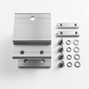 Kit de connecteurs d'interconnexion pour poutres solaires, en aluminium anodisé, pour rails photovoltaïques, avec pack d'éléments de fixation en acier inoxydable assorti, pour approvisionnement OEM en gros - Product Image 6