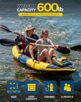 Nouveau Kayak de Pêche 2026 – Capacité 600 lb, Ultra Stable, Gonflable, en PVC Oxford, Bateau de Pêche en Tissu