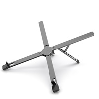 Support pliable pour ordinateur portable, design en aluminium de type X, support de refroidissement réglable, support portable pour tablette de 10 à 15,6 pouces, nouveau