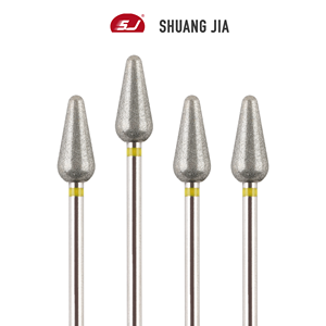 SHUANGJIA 500 #   Phụ kiện máy khoan móng tay hình kim cương mạ điện hình côn dành cho dụng cụ xoay làm móng tay loại bỏ da thừa - Product Image 4