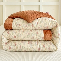 Couette en coton épaisse et chaude à imprimé floral pour l'hiver, 200x230 cm, vente en gros, taille double, queen, king, pour lit
