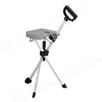 Chaise de béquille pliante légère en alliage d'aluminium avec siège