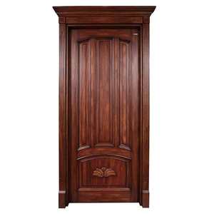 <span class=keywords><strong>Puerta</strong></span> de Madera Maciza Pura, Impermeable, Tallada a Mano, Estilo Posmoderno de Lujo, para Entrada, Dormitorio o Cocina - Product Image 3