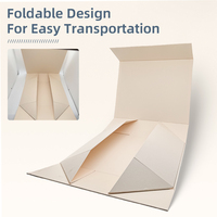 Boîte d'emballage pliable en forme de livre extra-large pour l'expédition de vêtements et de produits avec design personnalisable PPWR