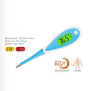 Thermomètre numérique rectal clinique en forme <span class=keywords><strong>de</strong></span> goutte d'eau étanche bébé soins santé corps <span class=keywords><strong>fièvre</strong></span> thermomètre électrique pour bras - Product Image 2