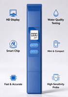 Testeur numérique de TDS 0-9990ppm, testeur d'eau portable avec fonction de maintien de la valeur, adapté à l'eau potable, aux piscines, etc.
