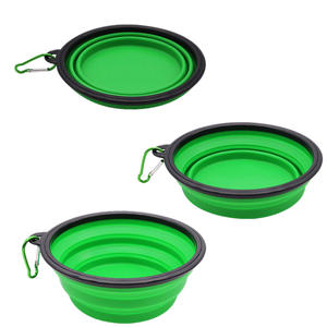 Bols pliables en silicone écologique et étanches pour animaux de compagnie avec couvercles et mousquetons – Solution d'alimentation facile pour petits animaux - Product Image 6