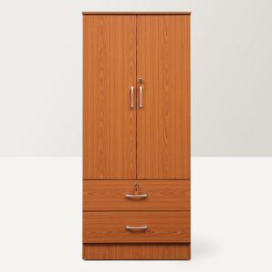 Giá rẻ Trắng khách sạn 2 Cửa Cửa trượt MDF tủ quần áo tủ quần áo cho dự án căn hộ - Product Image 6