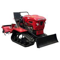 Tracteur à chenilles en caoutchouc diesel 35 HP certifié CE, pour terrain humide et sec, prix avantageux.