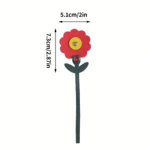 New Faux Leather <b>Bag</b> <b>Charm</b> Small Cute Red Pink Flower Decoration for Women's <b>Bags</b> Diy Pendant - Product Image 6
