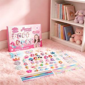 Sweet <b>Headband</b> Making Kit Girls Hair Accessories <b>Sequin</b> Bow Butterfly Sticker Craft Supplies Birthday Favor Box - Product Image 1