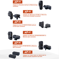 Adaptor Audio Walkie-Talkie dari 3.5mm Jack Mono/Stereo ke Earphone akustik elektronik dengan Jack 2-Pin
