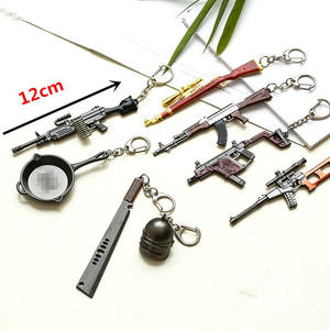 Porte-clés pistolet en alliage de Zinc et métal, <span class=keywords><strong>jeu</strong></span> de france à la mode, repas du poulet <span class=keywords><strong>Jedi</strong></span>, grand échappement, - Product Image 2
