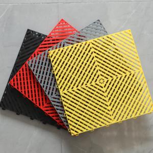 400*400 Mét Công Nghiệp PP lồng vào nhau nhựa nhà để xe gạch lát sàn loại phẳng chống trượt có thể tháo rời Vinyl hội thảo kho bấm vào - Product Image 3