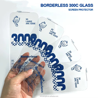 Protection d'écran en verre trempé antistatique transparent à bords incurvés 300C sans bordure pour iPhone Xs Pro Max