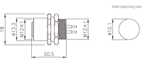 Conector de Enchufe con Brida M12 de 8 Pines Macho/Hembra, Código A, Montaje en Panel PCB, IP67