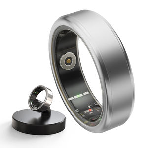 Smart Ring Fitness Tracker Monitor de Freqüência Cardíaca Sono Oxigênio no Sangue com APP Titanium Smart Health Ring anel monitoramento de saúde - Product Image 3