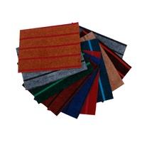 Tapis anti-dérapant coloré uni modulaire confortable tapis de sol bureau commercial dalle de tapis en polyester