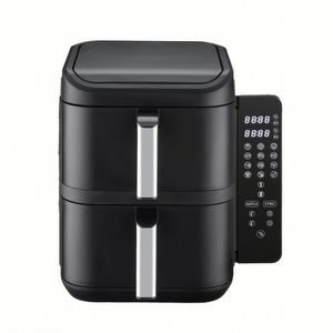Friteuse à air double panier 2026, 11L, 2800W, contrôle numérique, minuterie 0-60 min, 200 ° Poignée en acier inoxydable sans huile avec contrôle de température C - Product Image 1