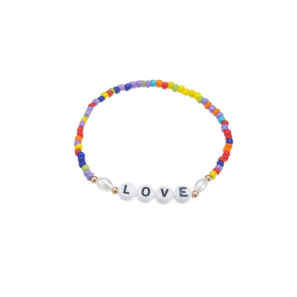 4 pezzi Braccialetti con perline, braccialetti con occhio turco portafortuna per donne, gioielli con occhio greco multicolore in perle acriliche e corda | SHEIN ALIA