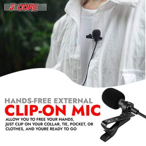 Micrófono Lavalier profesional Db de 3.5 mm con clip, micrófono de condensador para teléfono inteligente, cámara DSLR con adaptador USB - Product Image 4