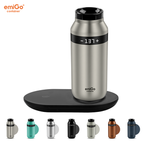 EmiGo Taza de Viaje Inteligente Aislada y Calefactada, Ligera y Portátil, 475 ml, Impermeable IPX7, Control por Aplicación, Termostato, Taza para Café - Product Image 1