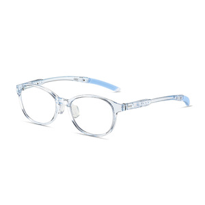 Wanda Kids – montures de lunettes rondes à bord complet pour enfants, K8216, antidérapantes, légères, couleur unie - Product Image 5