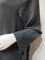 Abaya de Dubaï pour Femme, Long Cardigan Musulman, Imprimé Fleur, Robe Longue Noire, Vêtement Islamique Élégant, Manches Longues, Abayas Ouvertes de Turquie