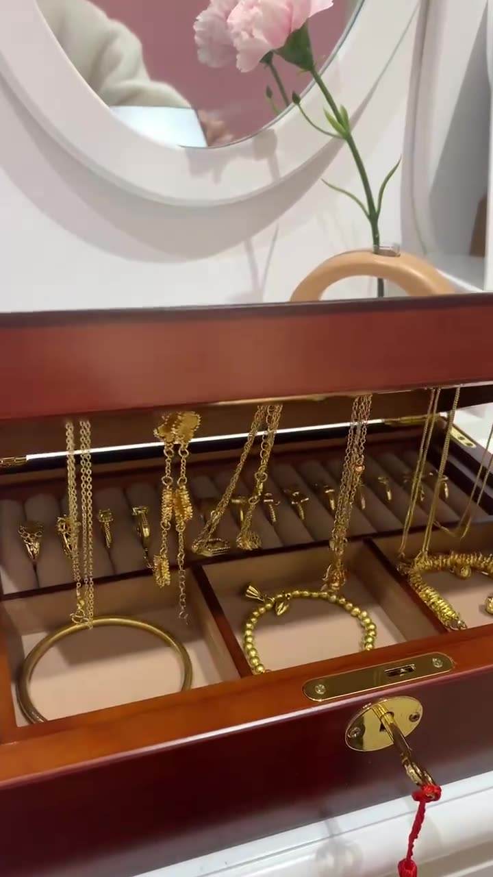 วอลนัท + ไม้แขวนเสื้อภายใน + ล็อค